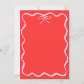 Trendy eigenzinnige golvende hand getekende boog B Kaart (Achterkant)