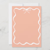 Trendy eigenzinnige golvende hand getekende boog B Kaart (Achterkant)