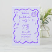 Trendy eigenzinnige golvende hand getrokken vrijge kaart (Staand voorkant)