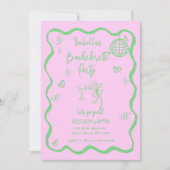 Trendy eigenzinnige golvende hand getrokken vrijge kaart (Voorkant)