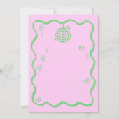 Trendy eigenzinnige golvende hand getrokken vrijge kaart (Achterkant)