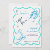 Trendy eigenzinnige golvende hand getrokken vrijge kaart (Voorkant)