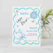 Trendy eigenzinnige golvende hand getrokken vrijge kaart (Staand voorkant)