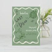 Trendy eigenzinnige golvende hand getrokken vrijge kaart (Staand voorkant)