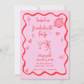 Trendy eigenzinnige golvende hand getrokken vrijge kaart (Voorkant)