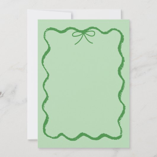 Trendy eigenzinnige golvende hand tekenen boog Bab Kaart (Achterkant)