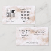 Trendy elegance reuzenbrieven klantenkaartje (Voorkant / Achterkant)