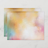 Trendy Elegant Abstract Kunstwerk Kleurrijk Modern Notitiekaartje (Voorkant / Achterkant)