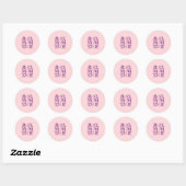 Trendy Elegant Beste Moeder Ooit Ronde Sticker (Vel)