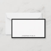 Trendy Elegant Black White Minimalist Sjabloon (Voorkant)