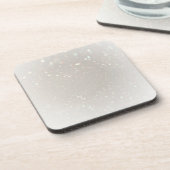 Trendy Elegant Blank Moderne Glamourese Sjabloon Bier Onderzetter (Linkerzijde)