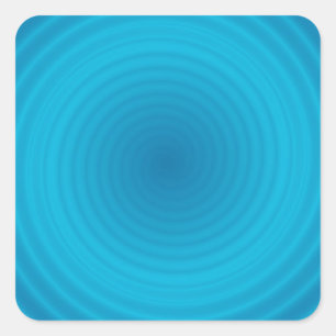 Trendy Elegant Blue Color Blank Sjabloon Vierkante Sticker