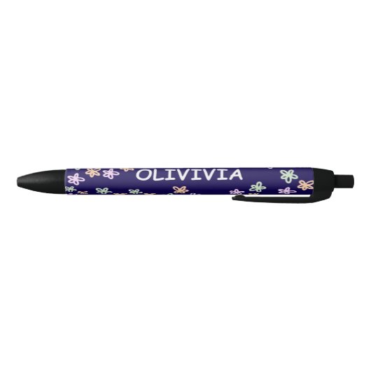 TRENDY Elegant Blue Flower PATTERN Pen (Bodem)