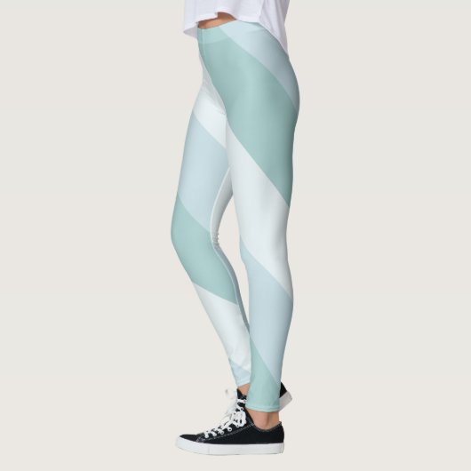 Trendy Elegant Blue Green Sjabloon Modern Design Leggings (Links)