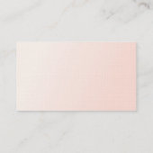 Trendy Elegant Blush Pink Modern Minimalist Visitekaartje (Achterkant)