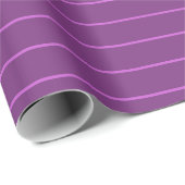Trendy Elegant Brand Purple Template Stripes Cadeaupapier (Rol Hoek)