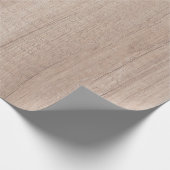 Trendy Elegant Bruin Hout Look Rustiek Nostalgisch Cadeaupapier (Hoek)