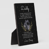 Trendy Elegant Bump to Daddy Gedicht Fotoplaat (Zijkant)