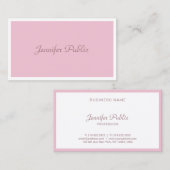 Trendy Elegant Classic Roos Colour Moderne Design Visitekaartje (Voorkant / Achterkant)