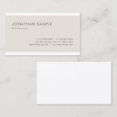 Trendy Elegant Clean Graphics Design Modern Plain Visitekaartje (Voorkant / Achterkant)