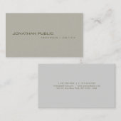 Trendy Elegant Clean Professional Sjabloon Modern Visitekaartje (Voorkant / Achterkant)