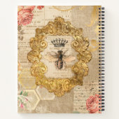 Trendy Elegant  Collage Queen Bee Notitieboek (Achterkant)