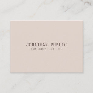 Trendy Elegant Colors minimalistisch Sjabloon Mode Visitekaartje