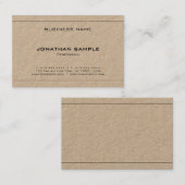 Trendy Elegant Design Modern Minimalist Plain Luxe Visitekaartje (Voorkant / Achterkant)