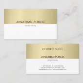 Trendy Elegant Design Modern Simple Plain Luxury Visitekaartje (Voorkant / Achterkant)