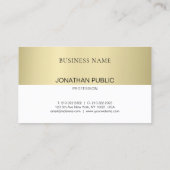 Trendy Elegant Design Modern Simple Plain Luxury Visitekaartje (Achterkant)