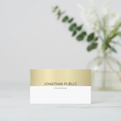Trendy Elegant Design Modern Simple Plain Luxury Visitekaartje (Staand voorkant)