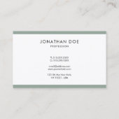 Trendy Elegant Design Professional Plain Smooth Visitekaartje (Achterkant)