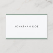 Trendy Elegant Design Professional Plain Smooth Visitekaartje (Voorkant)