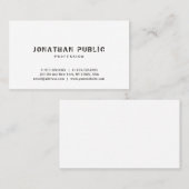 Trendy Elegant Eenvoudige Moderne Professionele Sj Visitekaartje (Voorkant / Achterkant)