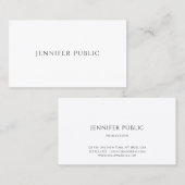 Trendy Elegant Eenvoudige Professionele Sjabloon M Visitekaartje (Voorkant / Achterkant)