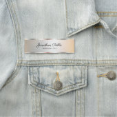 Trendy Elegant Employee Member Calligraphy Script Naamplaatje (In situ)