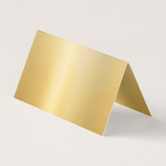 Trendy Elegant Faux Gold Handgeschreven Naam Moder Visitekaartje (Achterkant)