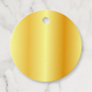 Trendy Elegant Faux Gold Voeg Jouw tekst blanco to Bedankjes Labels