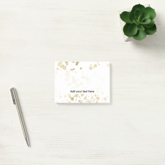 Trendy elegant faux modern confetti patroon post-it® notes (Kantoor)