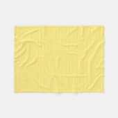 Trendy Elegant Geel Wit Strepen Sjabloon Klein Fleece Deken (Voorkant (Horizontaal))