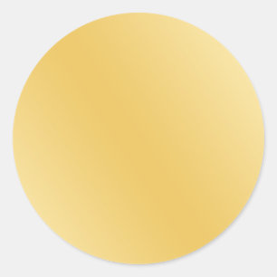 Trendy Elegant Glamour Faux Gold Ronde Sticker