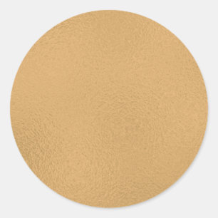 Trendy Elegant Glamour Faux Gold Ronde Sticker