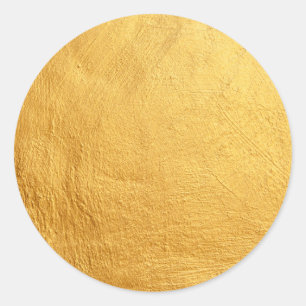 Trendy Elegant Glamour Faux Gold Ronde Sticker