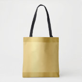 Trendy Elegant Glanzend Goud Modern Sjabloon Golde Tote Bag (Voorkant)