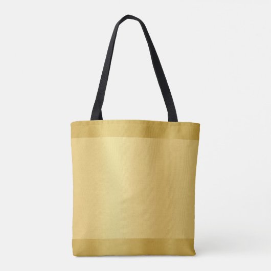 Trendy Elegant Glanzend Goud Modern Sjabloon Golde Tote Bag (Achterkant)