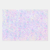 Trendy Elegant Glitter Confetti Holographic Girly Inpakpapier Vel (Voorkant 3)