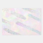 Trendy Elegant Glitter Confetti Holographic Girly Inpakpapier Vel (Voorkant)