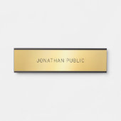 Trendy Elegant Gold look Modern Simple Glamour Deurbordje (Voorkant)