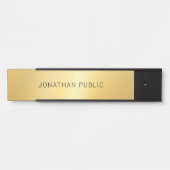 Trendy Elegant Gold look Modern Simple Glamour Deurbordje (Voorkant)