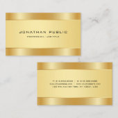 Trendy Elegant Gold look Modern Simple Sjabloon Visitekaartje (Voorkant / Achterkant)